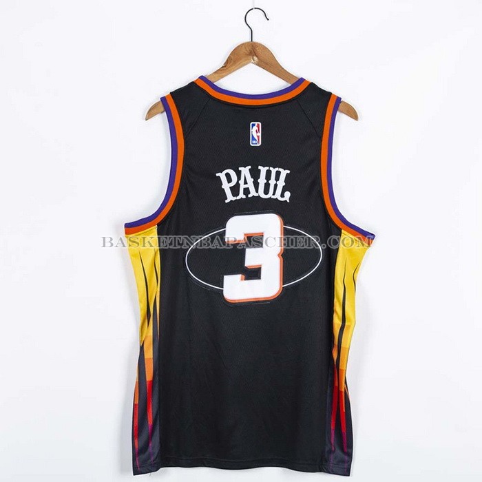 Maillot Phoenix Suns Chris Paul NO 3 75th Anniversary 2022 Noir